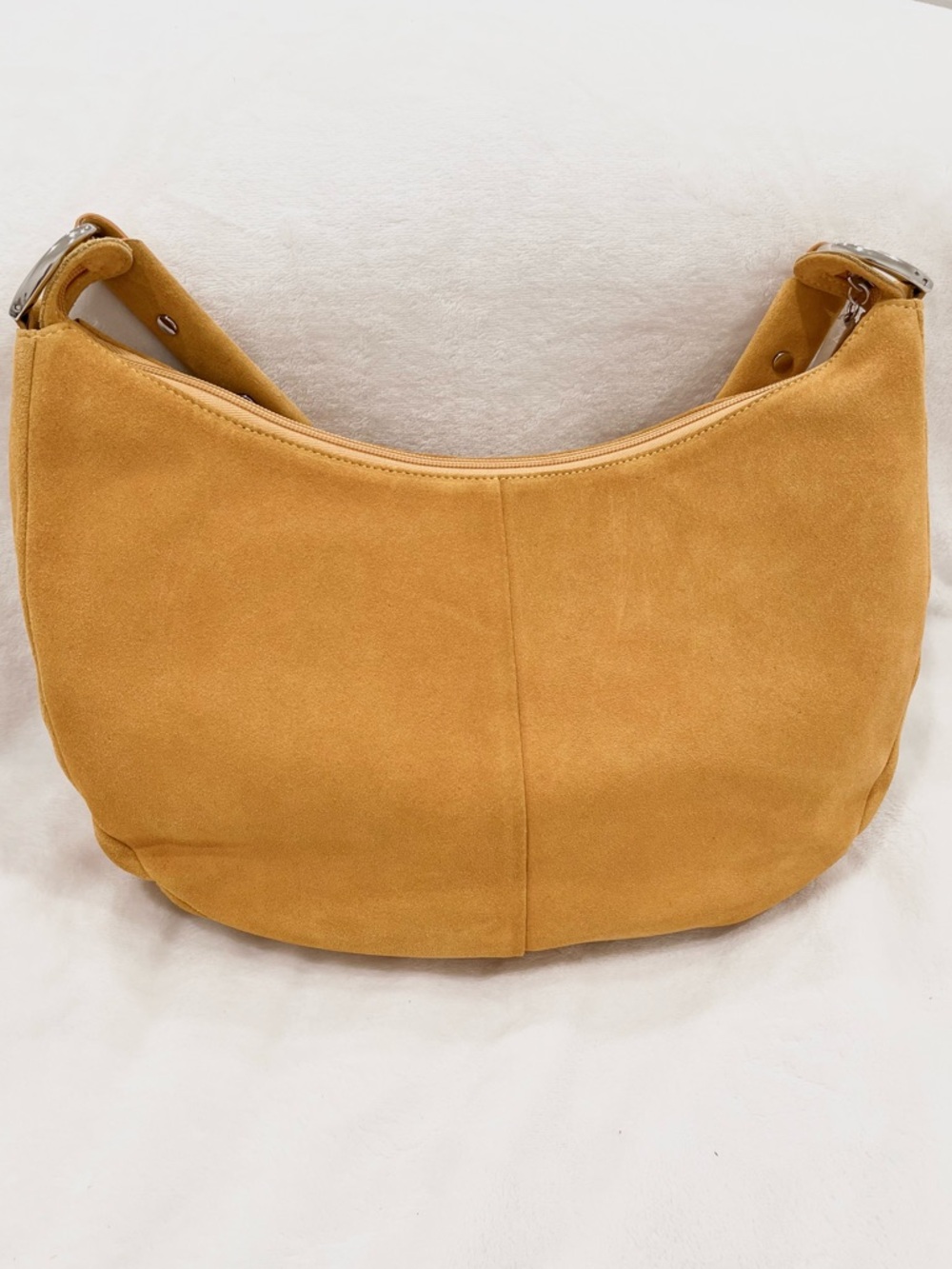 The Find Camel Suede Studded Shoulder Bag NWOT - Picture 6 of 12